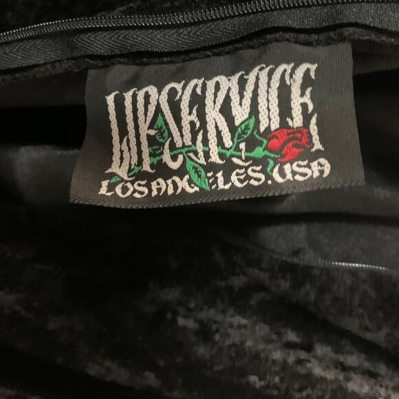 Lip Service Women's Whimsigoth Crushed Velvet Maxi Dress Size 1X Corset Witchy - Picture 13 of 16